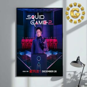 Official Poster For Squid Game 2 Only On Netflix December 26th 2024 Home Decor Poster Canvas