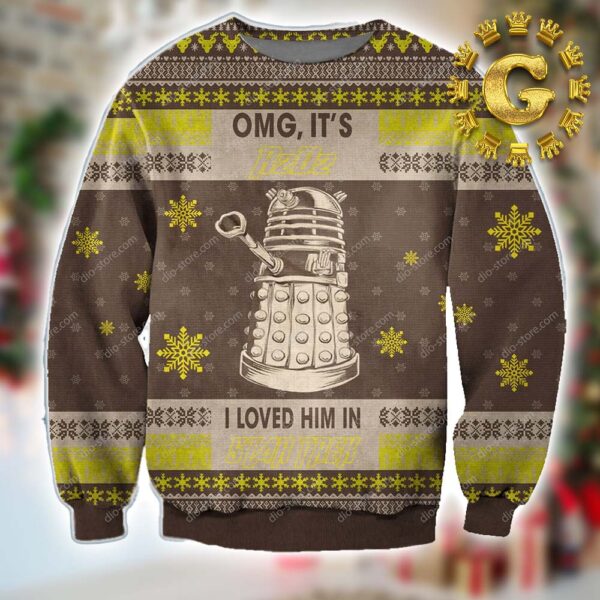 Omg It’S R2D2 I Loved Him In Star Trek Pattern Ugly Christmas Sweater