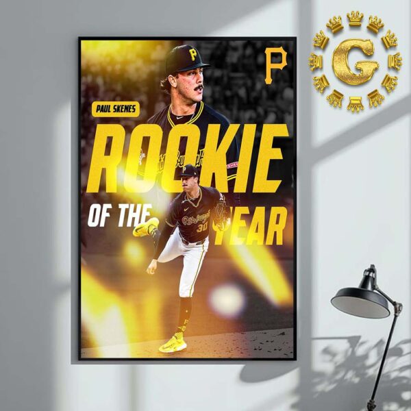 Paul Skenes From Pittsburgh Pirates Is The 2024 NL Rookie Of The Year Home Decor Poster Canvas