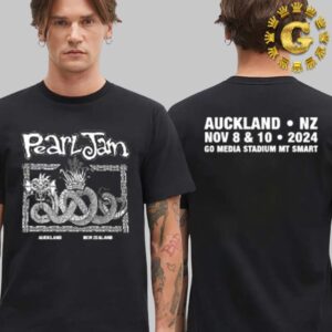 Pearl Jam Tawhina Tee At Go Media Stadium In Auckland New Zealand On November 8th 2024 Two Sides Unisex T-Shirt