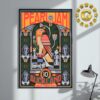 Pearl Jam With Pixies And Liam Finn Event Poster At Go Media Stadium In Auckland North Island New Zealand On November 10th 2024 The Surfing Artwork Home Decor Poster Canvas