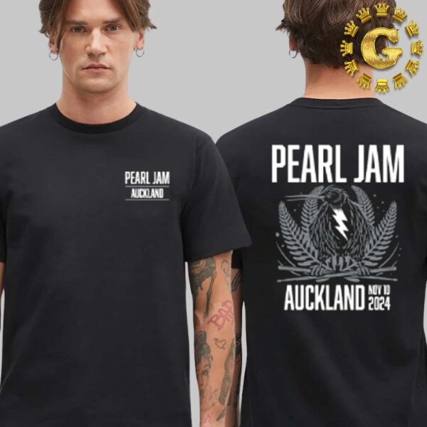 Pearl Jam With Pixies And Liam Finn Event Tee In Auckland North Island New Zealand At Go Media Stadium On November 10th 2024 Two Sides Unisex T-Shirt