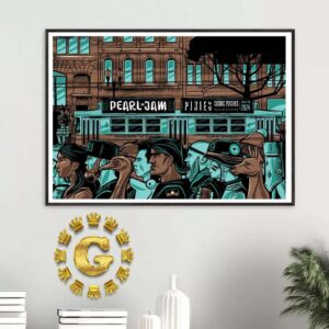 Pearl Jam With Pixies Event Poster In Melbourne Australia At Marvel Stadium On November 16th 2024 Art Travis Price Home Decor Poster Canvas