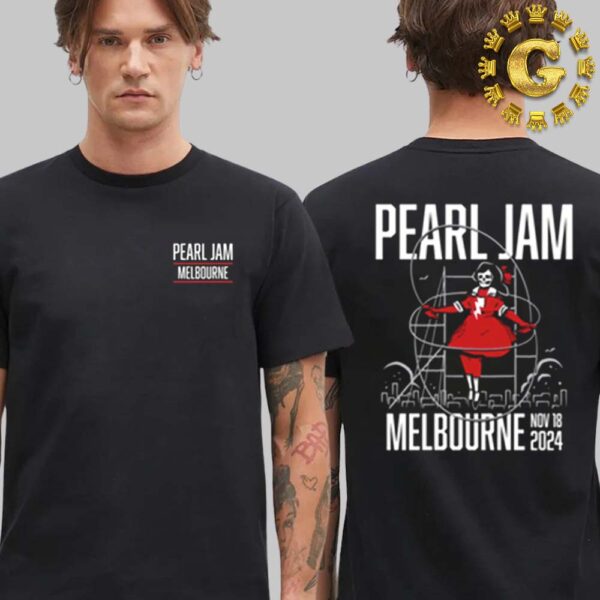 Pearl Jam With Pixies Event Tee In Melboune At Marvel Stadium On November 18th 2024 Two Sides Unisex T-Shirt