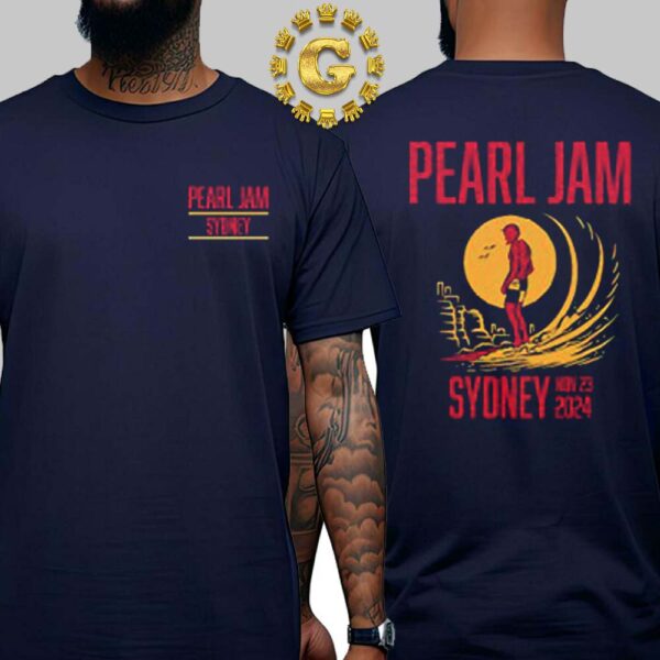 Pearl Jam With Pixies Event Tee In Sydney Australia At Engie Stadium On November 23th 2024 Two Sides Unisex T-Shirt