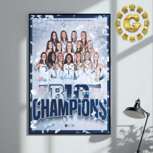 Penn State Womens Volleyball Big Ten Champions 2024 Home Decor Poster Canvas