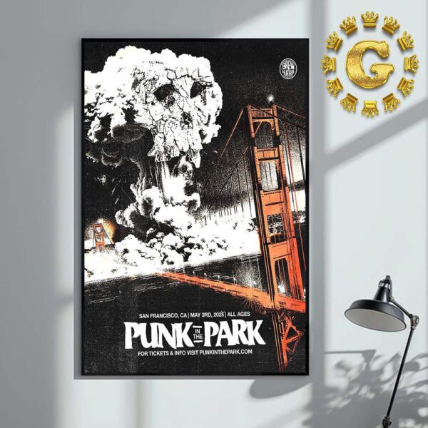 Punk In The Park Event Poster In San Francisco CA On May 3rd 2025 Home Decor Poster Canvas