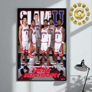 SLAMU Cover Poster Arizona Wildcats Heat Advisory NCAA Home Decor Poster Canvas