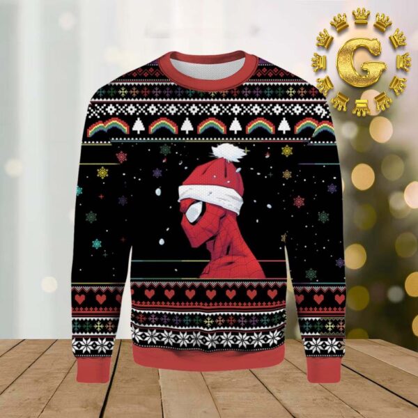 Santa Spider Man Pattern Classic Gift For Fans Christmas Ugly Sweater