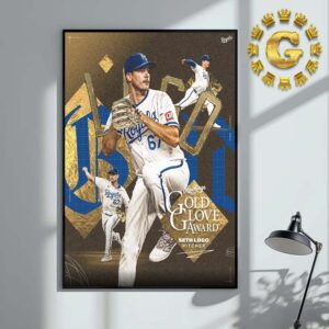 Seth Lugo From Kansas City Royals Gold Glove Award Winner 2024 Home Decor Poster Canvas