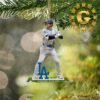 Aaron Judge New York Yankees Is American League MVP Captain MLB Christmas Tree Decorations Ornament