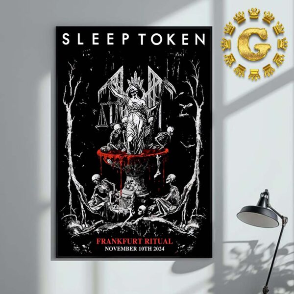 Sleep Token Event Poster Limited Edition At Frankfurt Ritual In Germany On November 10th 2024 Home Decor Poster Canvas