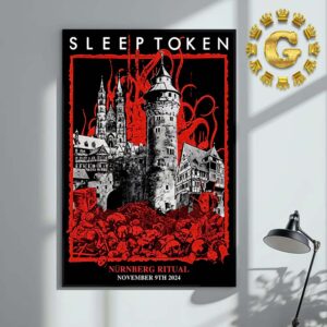 Sleep Token Event Poster Limited Edition At Nuremberg Ritual In Germany On November 9th 2024 Home Decor Poster Canvas