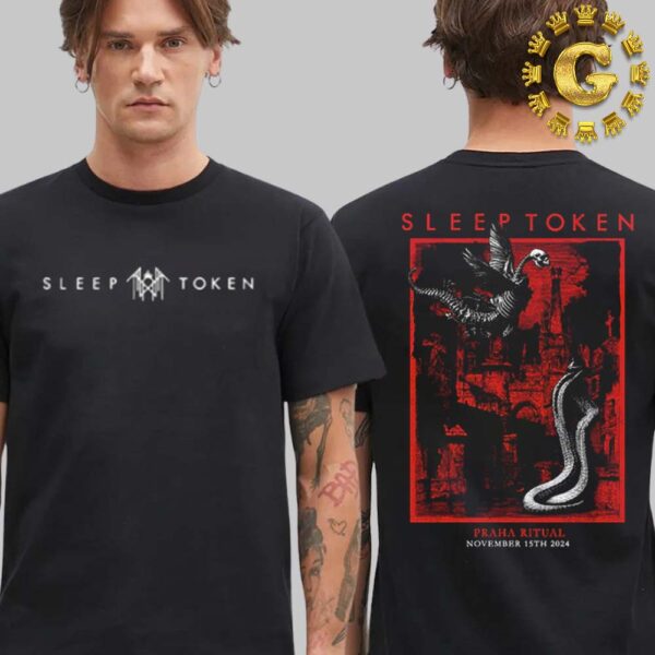 Sleep Token Event Tee At Praha Ritual In Czech Republic On November 15th 2024 Two Sides Unisex T-Shirt