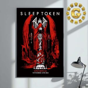 Sleep Token Limited Edition Event Poster At Linz Ritual In Austria On November 12th 2024 Home Decor Poster Canvas