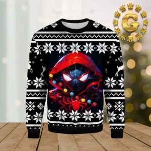 Spider Man Hooded Xmas 2024 Holiday Gift Ugly Christmas Sweater