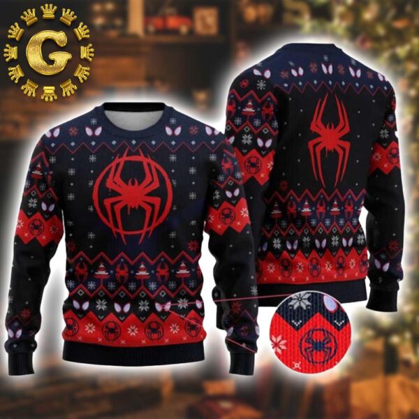 Spider-Punk Spider Man Halloween Xmas 2024 Holiday Gift Ugly Christmas Sweater