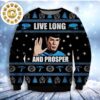 Star Trek Captain Picard Pattern Classic Gift For Fans Christmas Ugly Sweater