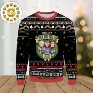 Star Trek Trek The Halls Pattern Classic Gift For Fans Christmas Ugly Sweater