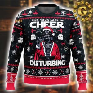 Star Wars I Find Your Lack Of Cheer Disturbing Ugly Christmas Sweater Gift For Holiday