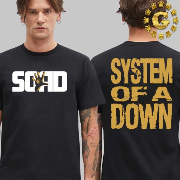 System Of A Down Gold Hand Two Sides Unisex T-Shirt