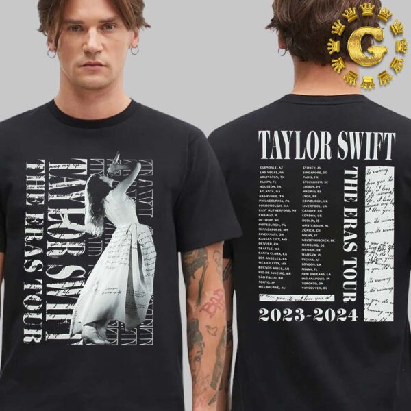 Taylor Swift The Eras Tour TTPD Live Photo Oversized Two Sides Unisex T-Shirt