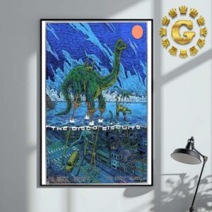 The Disco Bitcuits Dates List Tour Poster 2024 The Dinosaur Artwork Home Decor Poster Canvas