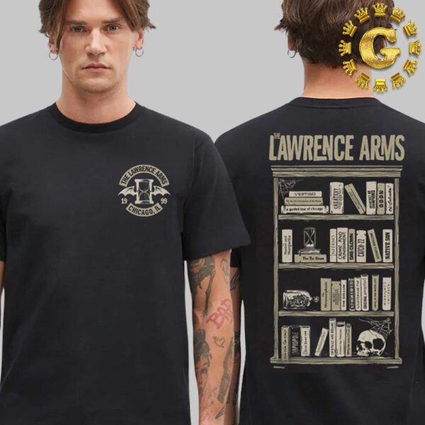 The Lawrence Arms Bookshelf Tee In Chicago IL Two Sides Unisex T-Shirt