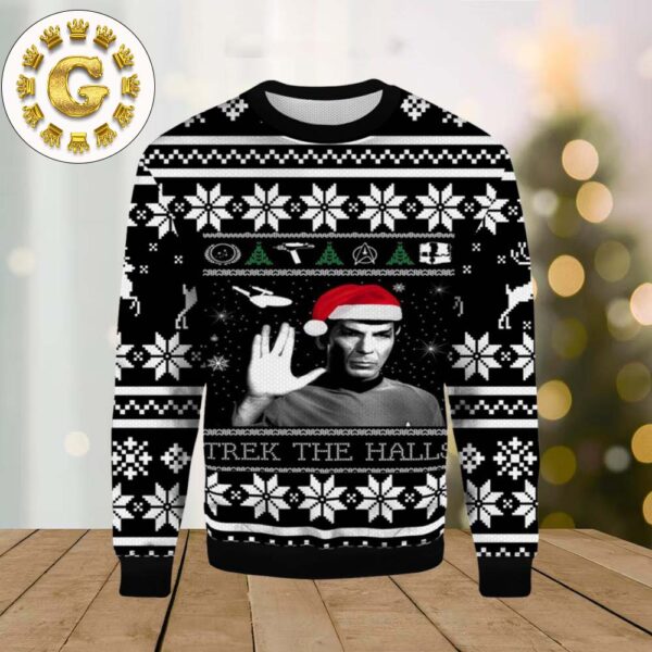 Trek The Halls Ugly Christmas Sweater