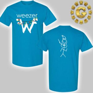 Weezer Blue Holiday Lights Two Sides Unisex T-Shirt