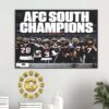 Houston Texans Fanatics Authentic 2024 AFC South Division Champions NFL Home Decor Poster Canvas