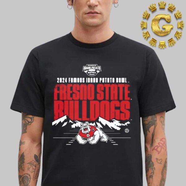 2024 Famous Idaho Potato Bowl Fresno State Bulldogs Football Mountains Unisex T-Shirt