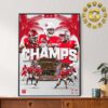 UNLV Rebels Football Are Champions of the 2024 Home Decor Poster Canvas