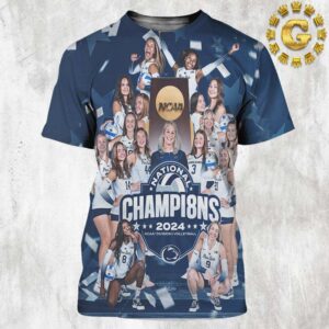 2024 NCAA DI Women Volleyball National Champions Penn State Nittany Lions All Over Print Shirt