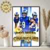 Los Angeles Rams Are NFC West Division Champions 2024 NFL Home Decor Poster Canvas