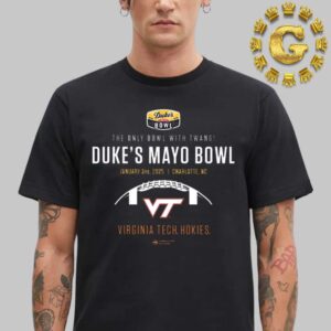 2025 Duke’s Mayo Bowl Virginia Tech Hokies Football Unisex T-Shirt