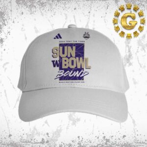 Adidas Washington Huskies Football 2024 Sun Bowl Bound Fresh Classic Cap Hat Snapback