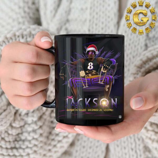 Arcane League Of Legends X Lamar Jackson Baltimore Ravens Vs Houston Texans NFL Game Day On December 25 2024 Ceramic Mug