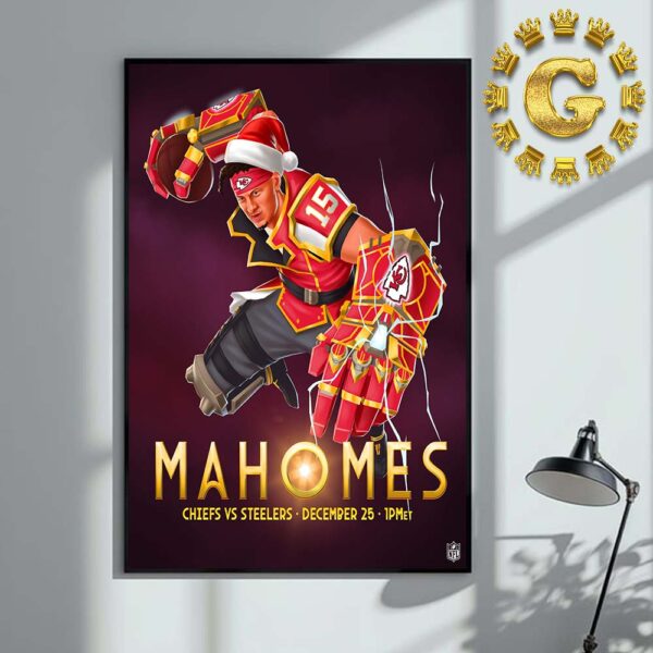 Arcane League Of Legends X Patrick Mahomes Kansas City Chiefs Vs Pittsburgh Steelers NFL Game Day On December 25 2024 Home Decor Poster Canvas