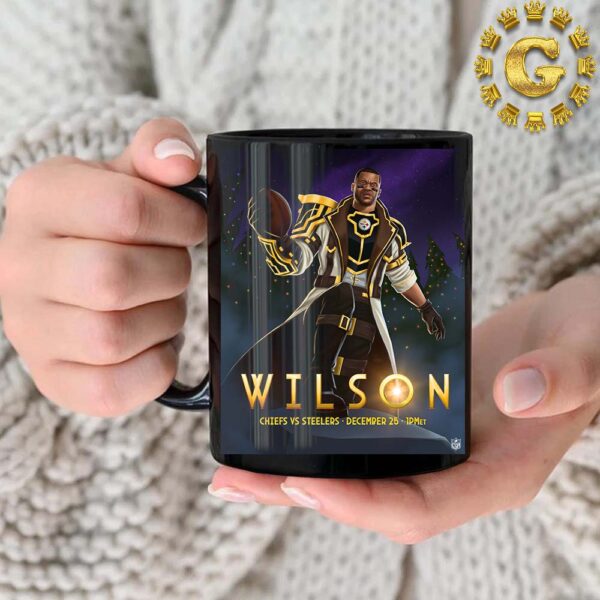 Arcane League Of Legends X Russell Wilson Pittsburgh Steelers Vs Kansas City Chiefs NFL Game Day On December 25 2024 Ceramic Mug