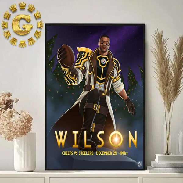 Arcane League Of Legends X Russell Wilson Pittsburgh Steelers Vs Kansas City Chiefs NFL Game Day On December 25 2024 Home Decor Poster Canvas