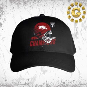 Arkansas Razorbacks Football 2024 Liberty Bowl Champions Classic Cap Hat Snapback