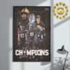 Georgia Bulldogs Football 2024 SEC Champions Home Decor Poster Canvas