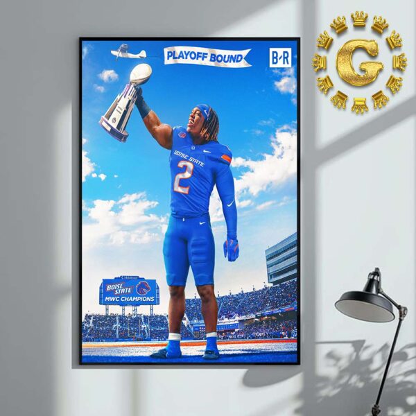 Ashton Jeanty Boise State Broncos Football Are Mountain West Champions Home Decor Poster Canvas