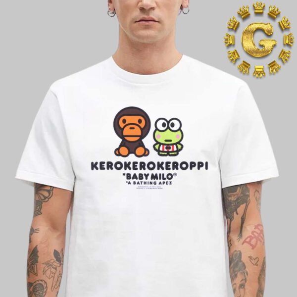 Babe X Sanrio Baby Milo 25th Anniversary Collection Kerokerokeroppi A Bathing Ape Unisex T-Shirt