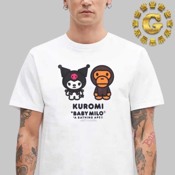 Babe X Sanrio Baby Milo 25th Anniversary Collection Kuromi A Bathing Ape Unisex T-Shirt