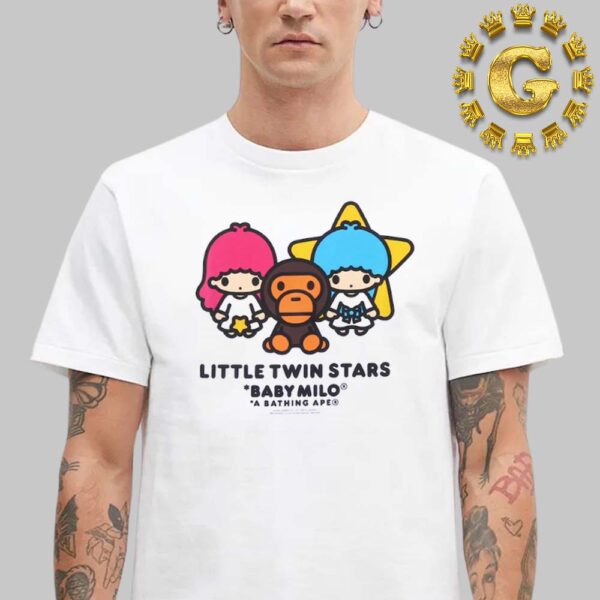 Babe X Sanrio Baby Milo 25th Anniversary Collection Little Twin Stars A Bathing Ape Unisex T-Shirt