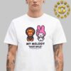 Babe X Sanrio Baby Milo 25th Anniversary Collection Hello Kitty A Bathing Ape Unisex T-Shirt