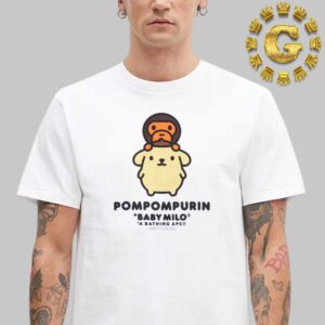 Babe X Sanrio Baby Milo 25th Anniversary Collection Pompompurin A Bathing Ape Unisex T-Shirt