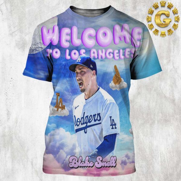 Blake Snell Los Angeles Dodgers Welcome To Los Angeles MLB All Over Print Shirt